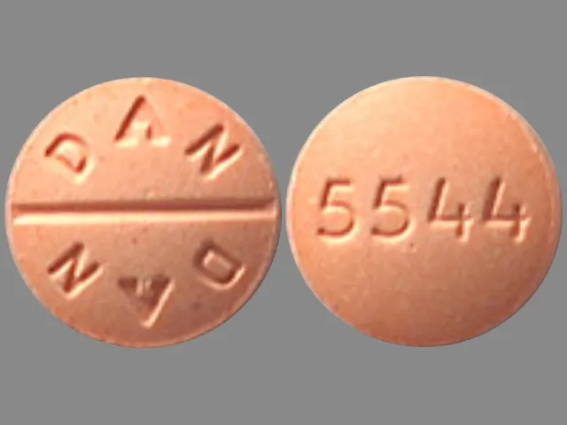 Allopurinol (Lopurin, Zyloprim) DAN DAN 5544 Pill Image
