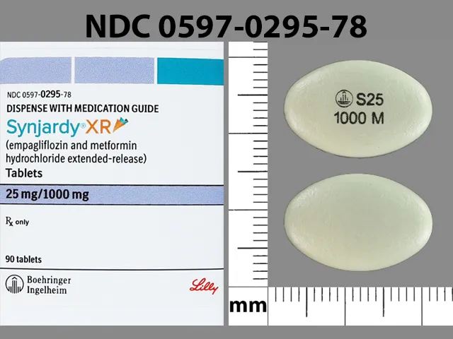Synjardy (Empagliflozin/Metformin) LOGO S25 1000 M Pill Image