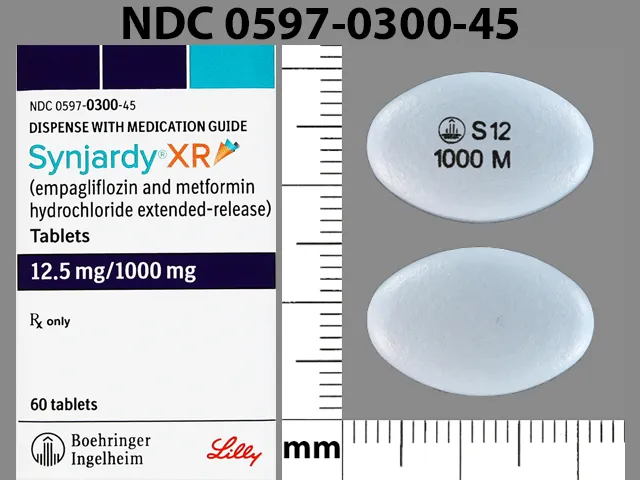 Synjardy (Empagliflozin/Metformin) LOGO S12 1000 M Pill Image