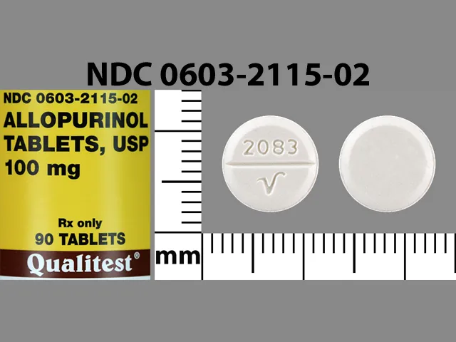 Allopurinol (Lopurin, Zyloprim) 2083 V Pill Image