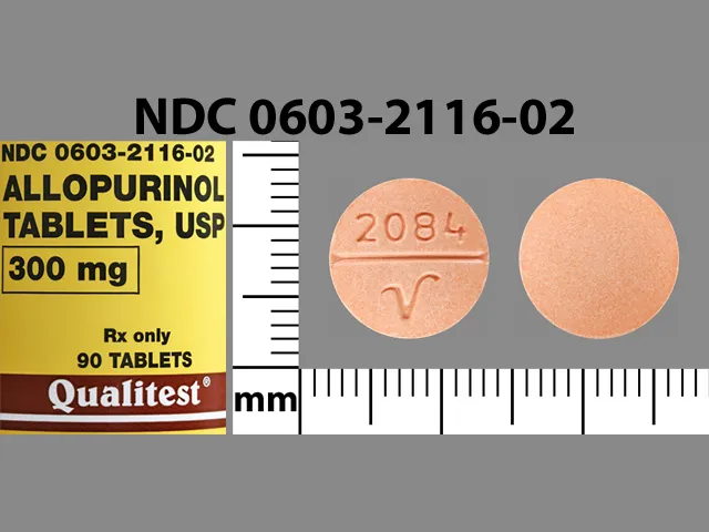 Allopurinol (Lopurin, Zyloprim) 2084 V Pill Image