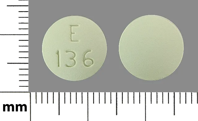 Felodipine (Plendil) E 136 Pill Image