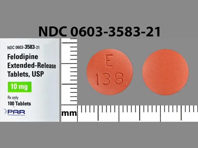 Felodipine (Plendil) E 138 Pill Image
