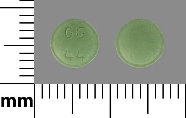 Amitriptyline (Amitid, Elavil, Endep) GG 44 Pill Image