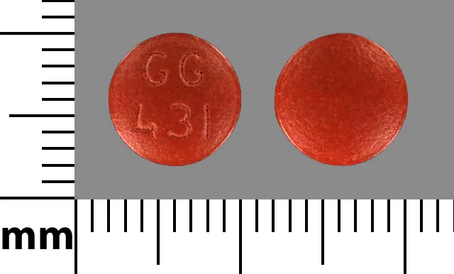 Amitriptyline (Amitid, Elavil, Endep) GG 431 Pill Image