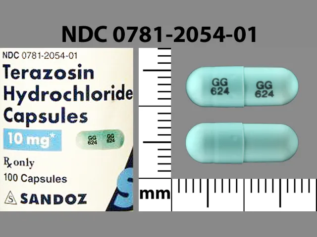 Terazosin (Hytrin, Tezruly) GG 624 GG 624 Pill Image