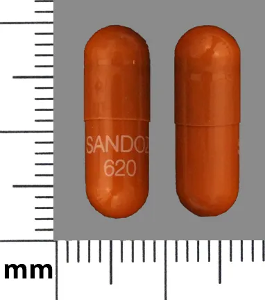 Rivastigmine (Exelon) SANDOZ 620 Pill Image