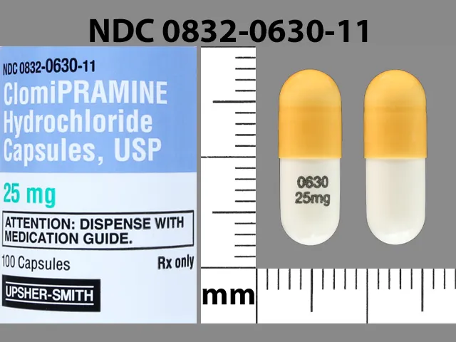 Clomipramine (Anafranil) 0630 25MG Pill Image