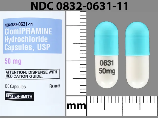 Clomipramine (Anafranil) 0631 50MG Pill Image