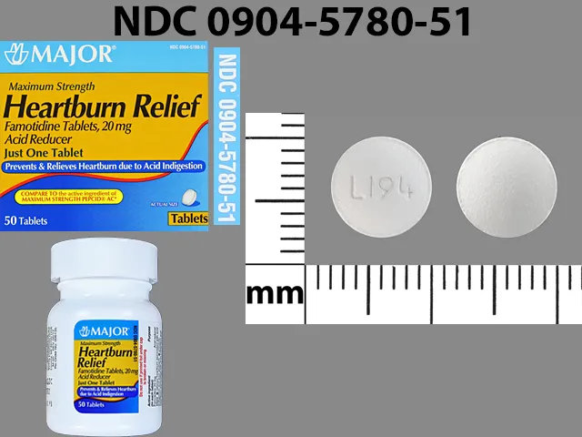 Famotidine (Pepcid, Zantac 360) L194 Pill Image