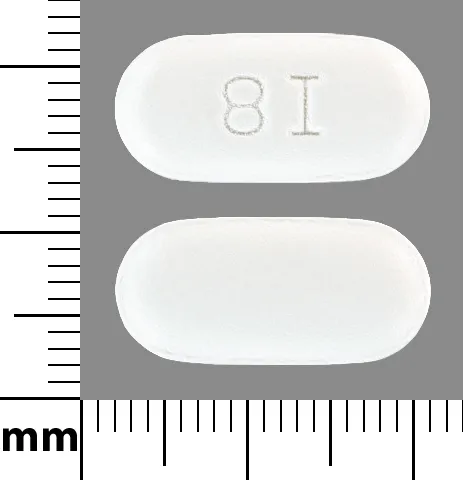 Ibuprofen (Advil, Caldolor, Motrin) 8I Pill Image
