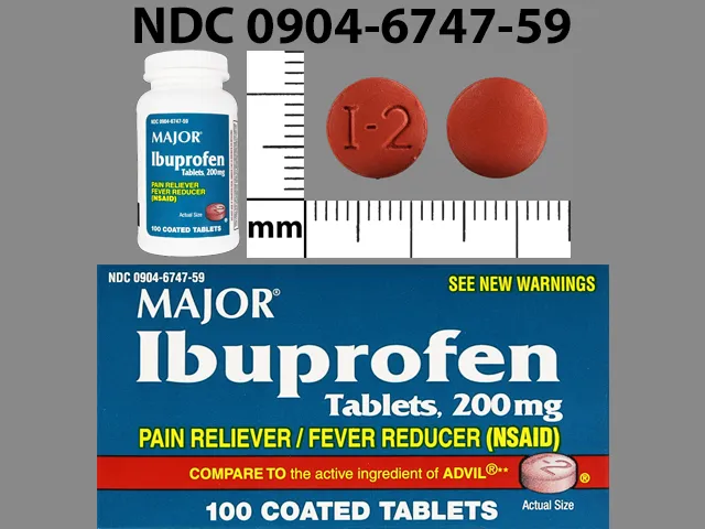 Ibuprofen (Advil, Caldolor, Motrin) I-2 Pill Image