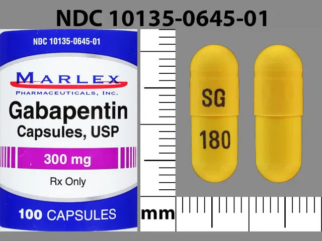 Gabapentin (Gralise, Neurontin) SG 180 Pill Image