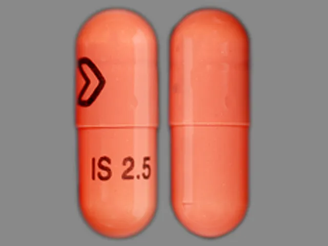 Isradipine (Dynacirc) LOGO IS 2.5 Pill Image