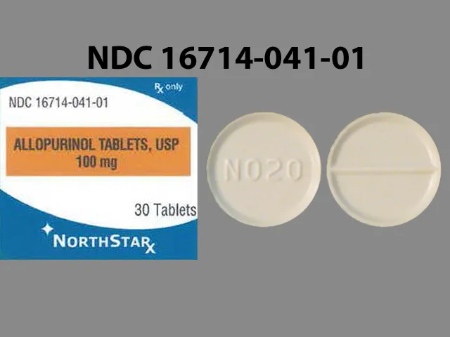Allopurinol (Lopurin, Zyloprim) N020 Pill Image
