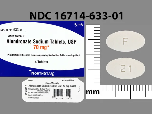 Alendronate (Binosto, Fosamax) F 21 Pill Image
