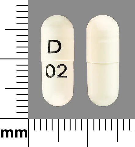 Gabapentin (Gralise, Neurontin) D 02 Pill Image