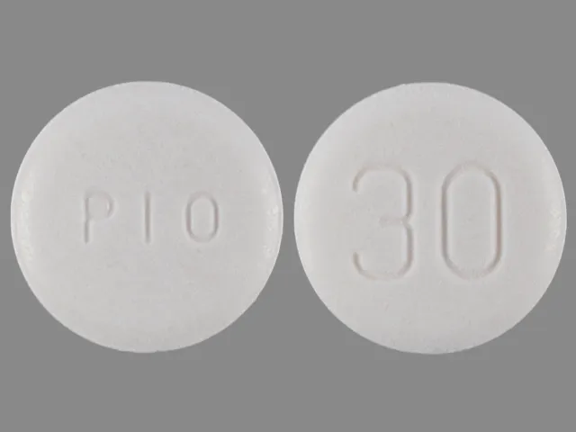 Pioglitazone (Actos) PIO 30 Pill Image
