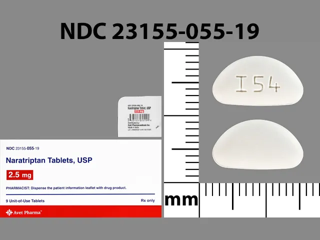Naratriptan (Amerge) I54 Pill Image