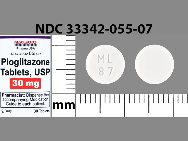 Pioglitazone (Actos) ML 87 Pill Image