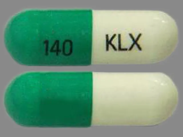 Cephalexin (Keflet, Keflex, Keftab) 140 KLX Pill Image