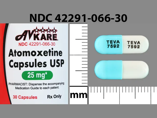 Atomoxetine (Strattera) TEVA 7592 TEVA 7592 Pill Image
