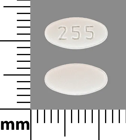 Carvedilol (Coreg, Coreg CR) 255 Pill Image