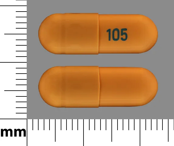 Gabapentin (Gralise, Neurontin) 105 Pill Image