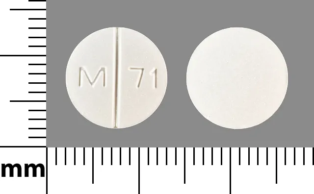Allopurinol (Lopurin, Zyloprim) M 71 Pill Image