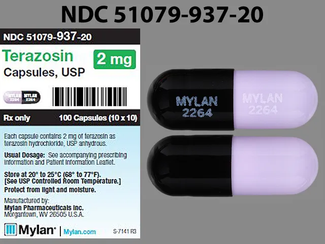 Terazosin (Hytrin, Tezruly) MYLAN 2264 MYLAN 2264 Pill Image