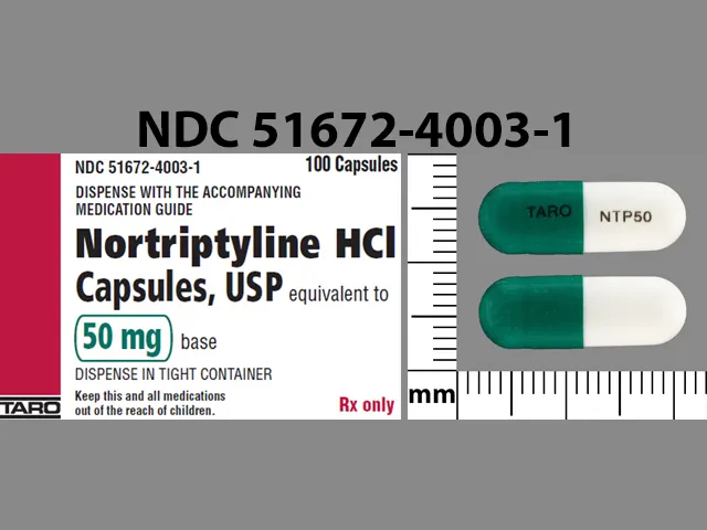 Nortriptyline TARO NTP50 Pill Image