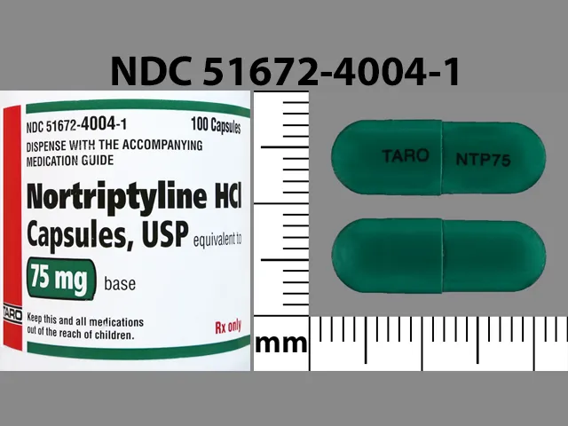 Nortriptyline TARO NTP75 Pill Image