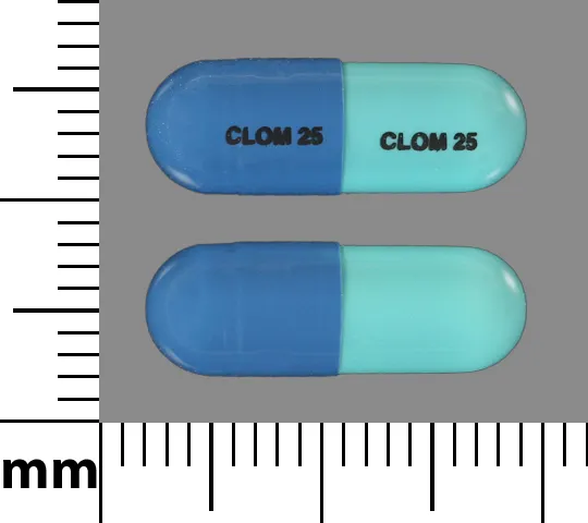 Clomipramine (Anafranil) CLOM 25 CLOM 25 Pill Image