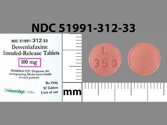 Desvenlafaxine (Pristiq) L 350 Pill Image