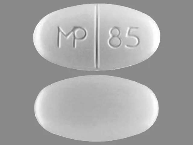 Sulfamethoxazole/Trimethoprim (Bactrim, Septra, and others) MP 85 Pill Image