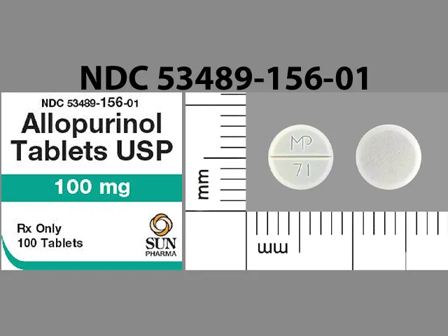 Allopurinol (Lopurin, Zyloprim) MP 71 Pill Image
