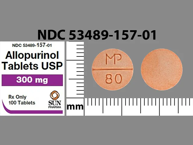 Allopurinol (Lopurin, Zyloprim) MP 80 Pill Image
