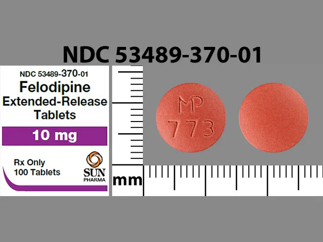 Felodipine (Plendil) MP 773 Pill Image