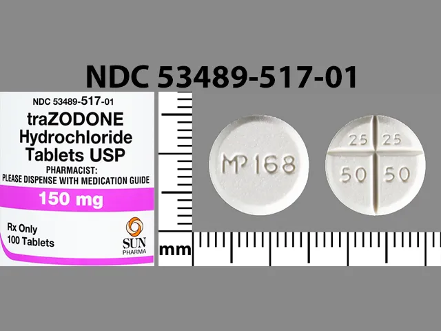 Trazodone MP 168 25 25 50 50 Pill Image