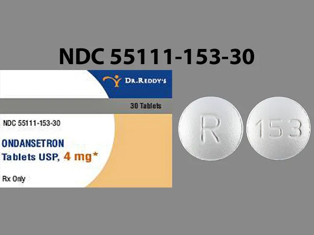 Ondansetron (Zofran, Zofran ODT, Zuplenz) R 153 Pill Image