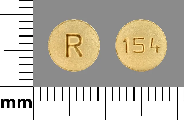 Ondansetron (Zofran, Zofran ODT, Zuplenz) R 154 Pill Image