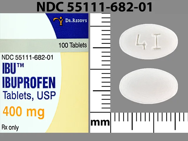 Ibuprofen (Advil, Caldolor, Motrin) 4I Pill Image