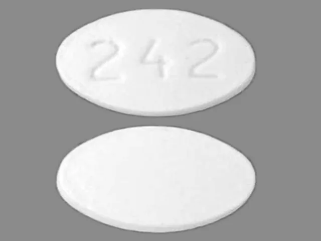Carvedilol (Coreg, Coreg CR) 242 Pill Image