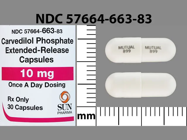 Carvedilol (Coreg, Coreg CR) MUTUAL 899 MUTUAL 899 Pill Image