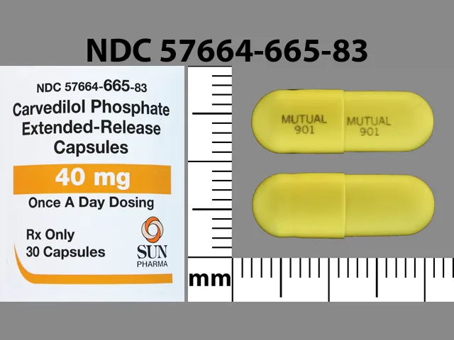 Carvedilol (Coreg, Coreg CR) MUTUAL 901 MUTUAL 901 Pill Image