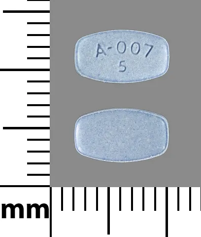 Aripiprazole (Abilify) A-007 5 Pill Image