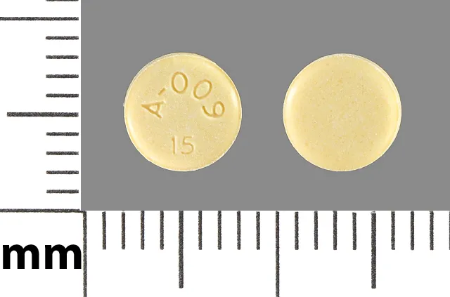 Aripiprazole (Abilify) A-009 15 Pill Image