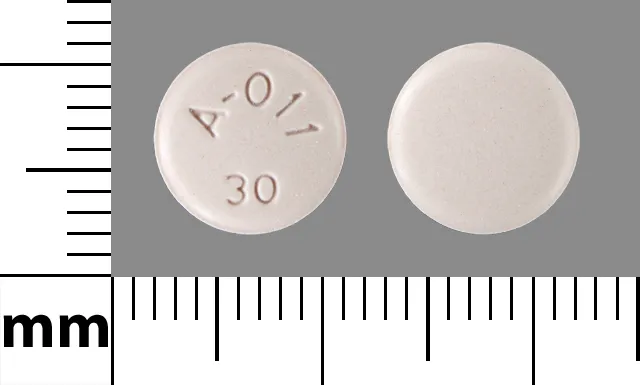 Aripiprazole (Abilify) A-011 30 Pill Image