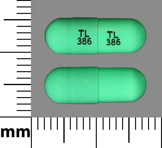 Terazosin (Hytrin, Tezruly) TL 386 TL 386 Pill Image