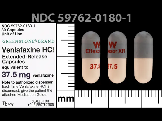 Venlafaxine (Effexor) W EFFEXOR XR 37.5 Pill Image